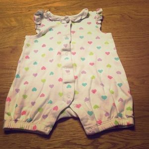 Heart girls romper